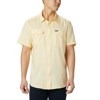 Columbia Utilizer II Solid Short Sleeve, Camisa Beige Para Hombre | 023897-FIV